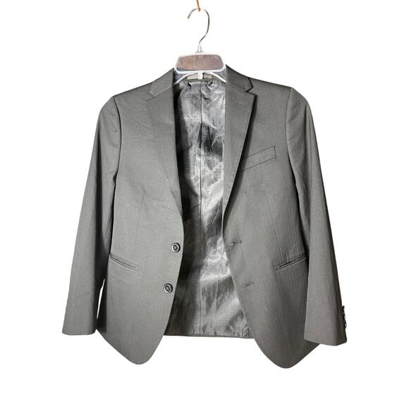 Boys dark gray suit, jacket collection by Michael Strahan size tag missing L - Picture 1 of 5